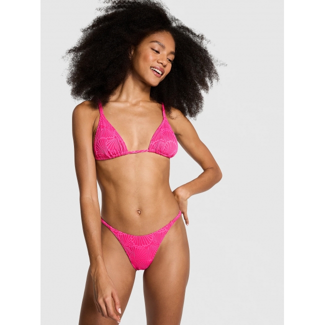 Купальник Victoria’s Secret Pink Triangle Bikini Top & Bikini Bottom, Яскраво-рожевий