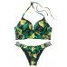 Купальник Victoria’s Secret Archives Bombshell Push-Up Longline Top & Brazilian Bottom, Vintage Leaves