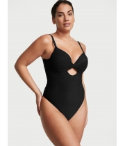 Купальник суцілиний Victoria’s Secret The Twist Removable Push-Up One-Piece Swimsuit, Чорний
