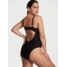 Купальник суцілиний Victoria’s Secret The Twist Removable Push-Up One-Piece Swimsuit, Чорний