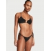 Купальник Victoria’s Secret Shimmer Bralette Top & Bikini Bottom, Black Shimmer