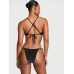 Купальник Victoria’s Secret Shimmer Bralette Top & Bikini Bottom, Black Shimmer