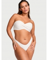 Купальник Бандо Victoria’s Secret Twist Push-Up Bandeau Top & Brazilian Bikini Bottom, Білий