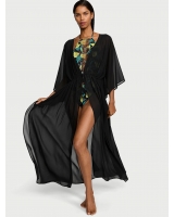 Пляжне Плаття-тунікаVictoria’s Secret Sheer Crinkle Caftan, Чорна