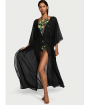 Пляжне Плаття-тунікаVictoria’s Secret Sheer Crinkle Caftan, Чорна