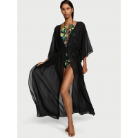 Пляжне Плаття-тунікаVictoria’s Secret Sheer Crinkle Caftan, Чорна