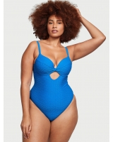 Купальник суцілиний Victoria’s Secret The Twist Removable Push-Up One-Piece Swimsuit, Синій
