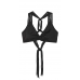 Купальник Victoria’s Secret Archives Macrame Fringe Bralette Top & Cheeky Bottom, Чорний