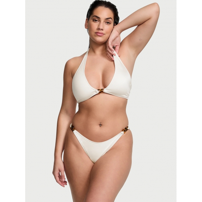 Купальник Victoria’s Secret Chain-Link Bralette Bikini Top & Chain-Link Cheeky Bottom, Білий