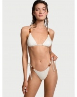 Купальник Victoria’s Secret Chain-Link Triangle Bikini Top & Chain-Link Brazilian Bottom, Білий
