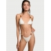 Купальник Victoria’s Secret Chain-Link Triangle Bikini Top & Chain-Link Brazilian Bottom, Білий