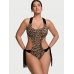 Купальник Victoria’s Secret Archives Swim Macrame Fringe Monokini One-Piece Swimsuit, Леопардовий