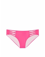 Плавки Victoria's Secret Pink Lace-Up Bikini Bottom, Ярко-рожеві