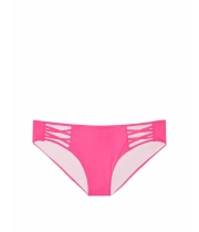 Плавки Victoria's Secret Pink Lace-Up Bikini Bottom, Ярко-рожеві