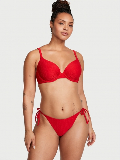 Купальник Victoria’s Secret Icon Push-Up Bikini Top & Bikini Bottom, Червоний