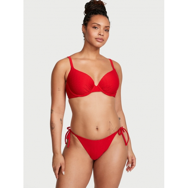 Купальник Victoria’s Secret Icon Push-Up Bikini Top & Bikini Bottom, Червоний