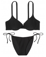 Купальник Victoria’s Secret Icon Push-Up Bikini Top & Bikini Bottom, Чорний