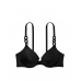 Купальник Victoria’s Secret Chain-Link Icon Push-Up Bikini Top & Cheeky Bikini Bottom, Чорний