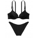 Купальник Victoria’s Secret Chain-Link Icon Push-Up Bikini Top & Cheeky Bikini Bottom, Чорний