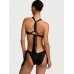 Купальник Victoria’s Secret Archives Swim Macrame Fringe Monokini One-Piece Swimsuit, Чорний