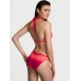 Купальник Victoria’s Secret Harlow Halter Push-Up Bikini Top & Bikini Bottom, Sunrise Ombre