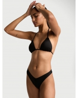 Купальник Victoria’s Secret Essential Triangle Bikini Top & Cinched Thong Bikini Bottom, Чорний