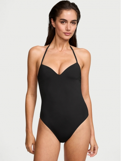 Купальник суцілиний монокіні Victoria’s Secret Essential Push-Up Cheeky One-Piece Swimsuit, Чорний