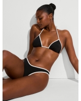 Купальник Victoria’s Secret Essential Triangle Bikini Top & Essential Brazilian Bottom, Чорно-білий