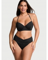 Купальник Victoria’s Secret Essential Push-Up Demi Bikini Top & High-Waist Full-Coverage Bikini Bottom, Чорний