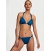 Купальник Victoria’s Secret Harlow Halter Push-Up Bikini Top & Bikini Bottom, Синій