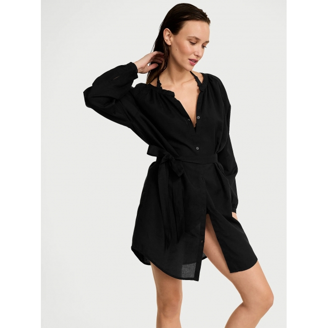 Пляжне Плаття-туніка Victoria’s Secret Crochet Cover-Up Dress, Чорний