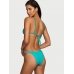 Купальник зі стразами Victoria’s Secret Shine Strap Triangle Bikini Top & Shine Strap Brazilian Bikini Bottom, Capri Sea