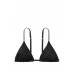 Купальник зі стразами Victoria’s Secret Shine Strap Triangle Bikini Top & Shine Strap Brazilian Bikini Bottom, Чорний