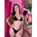 Купальник зі стразами Victoria’s Secret Shine Strap Triangle Bikini Top & Shine Strap Brazilian Bikini Bottom, Чорний