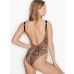 Купальник зі стразами Victoria's Secret Shine Strap One-piece swim, леопардовий принт