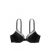 Купальник зі стразами Victoria’s Secret Shine Trim Push-Up Bikini Top & Brazilian Bikini Bottom, чорний