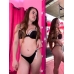 Купальник зі стразами Victoria’s Secret Shine Trim Push-Up Bikini Top & Brazilian Bikini Bottom, чорний