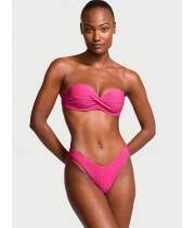 Купальник Бандо Victoria’s Secret Twist Push-Up Bandeau Top & Brazilian Bikini Bottom, рожевий