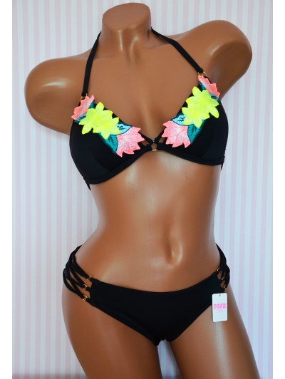 Купальник Victoria's Secret Pink Push-Up Triangle Top & Strappy Bikini