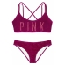Оксамитовий купальник-топ Victoria's Secret Pink Velvet Scoop & Velvet Bikini