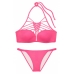 Купальник Victoria's Secret PINK Lightly Lined Macramé High-Neck & Macramé Bikini