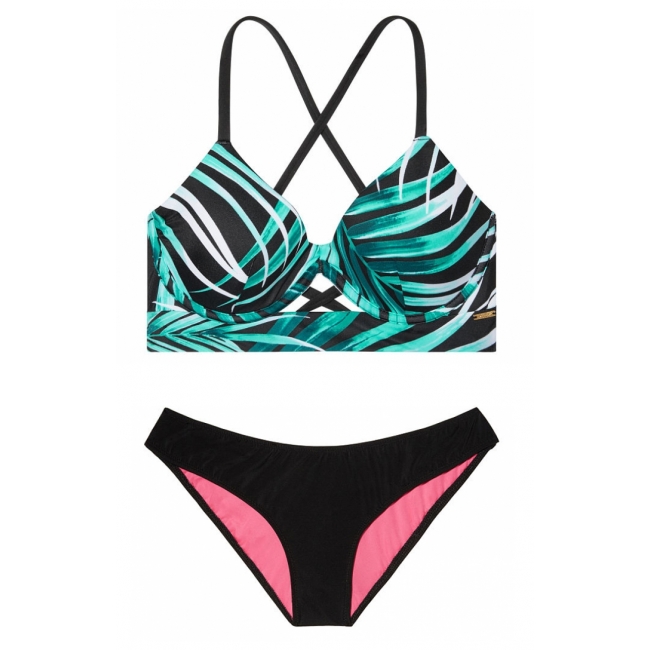 Купальник Victoria's Secret Pink Push-Up Cross-Back Scoop & Bikini