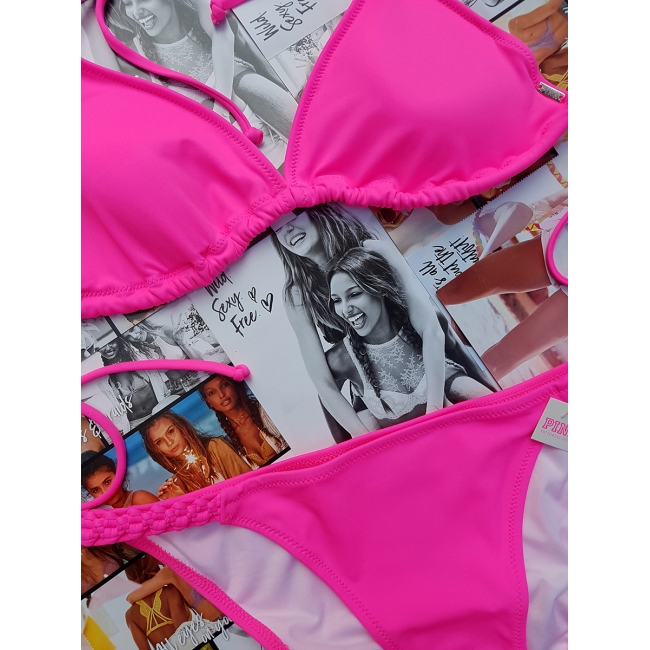 Купальник Victoria's Secret Pink неоново-рожевий