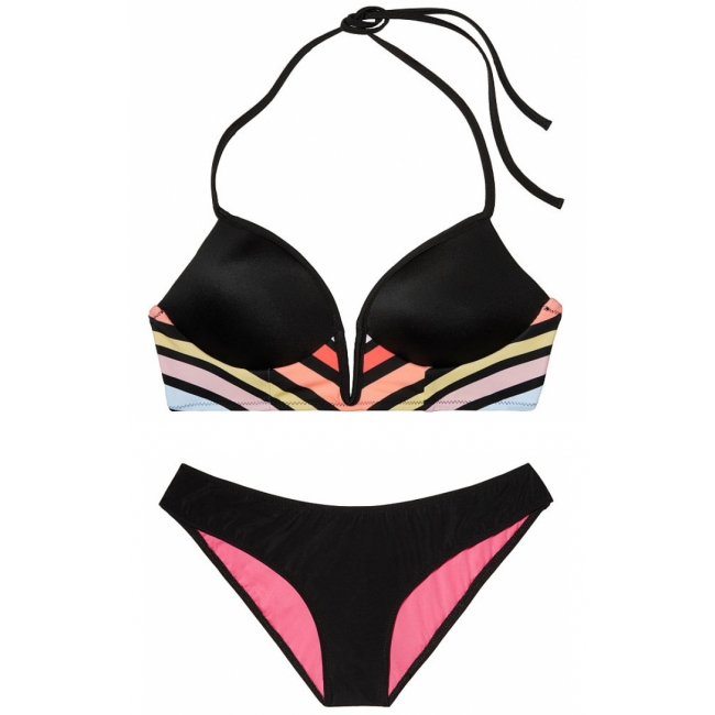 Купальник Victoria's Secret PINK Midline Plunge & Ruched Mini Bikini