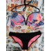 Купальник Victoria's Secret Pink з пушапом чорний низ верх з квітковим принтом