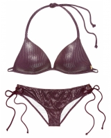 Купальник Victoria's Secret Pink RIBBED PUSH-UP TRIANGLE & RIBBED LACE-UP CHEEKSTER