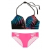 Купальник Victoria's Secret Pink чорний з мультиколор-принтом