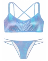 Оксамитовий купальник-топ Victoria's Secret Pink Velvet Scoop & Velvet Mini Bikini