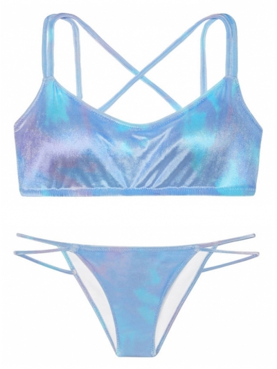 Оксамитовий купальник-топ Victoria's Secret Pink Velvet Scoop & Velvet Mini Bikini