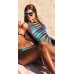 Купальник Victoria's Secret PINK Strappy Front High Leg One-Piece, пальмовий принт